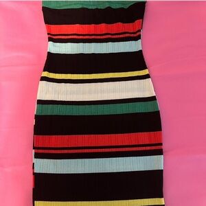 Striped Multicolor Bodycon Dress